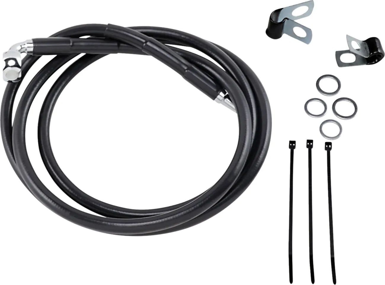 Extended Length Black Vinyl Brake Line Kit