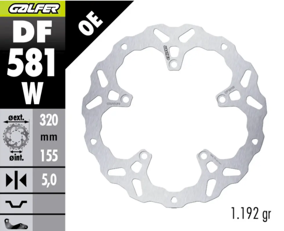 BRAKE ROTOR FIXED WAVE