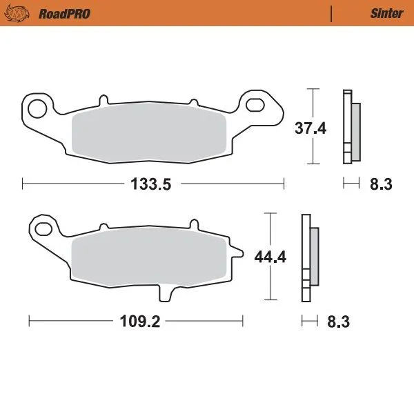 Предни спирачни накладки RoadPRO Sinder