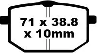 FA Series Organic Brake Pads
