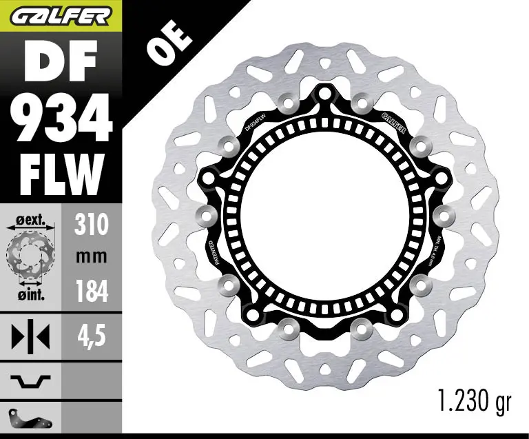 Brake Rotor Floating Wave