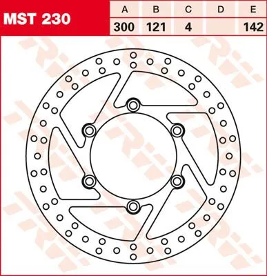 Round Fixed Brake Rotor Larger Than 300mm