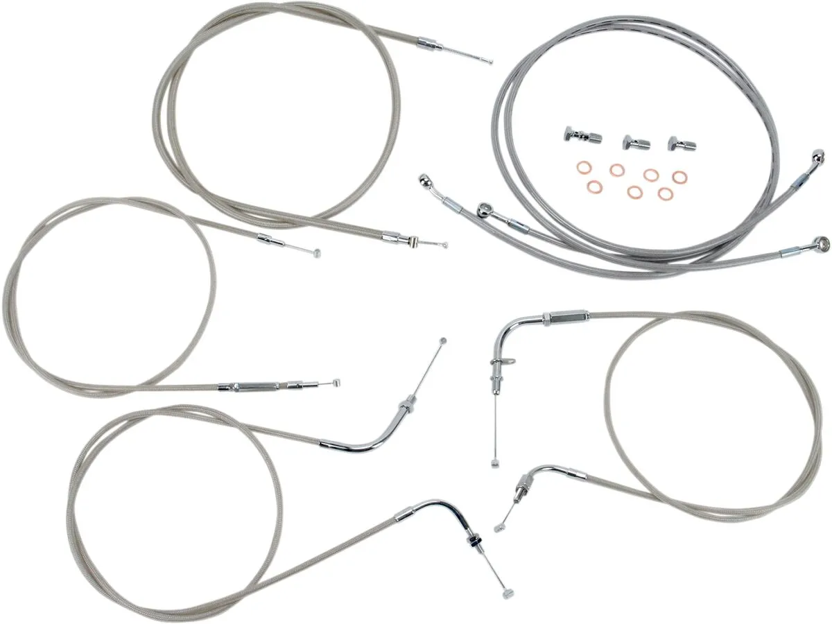 Stainless Handlebar Cable/Line Kit