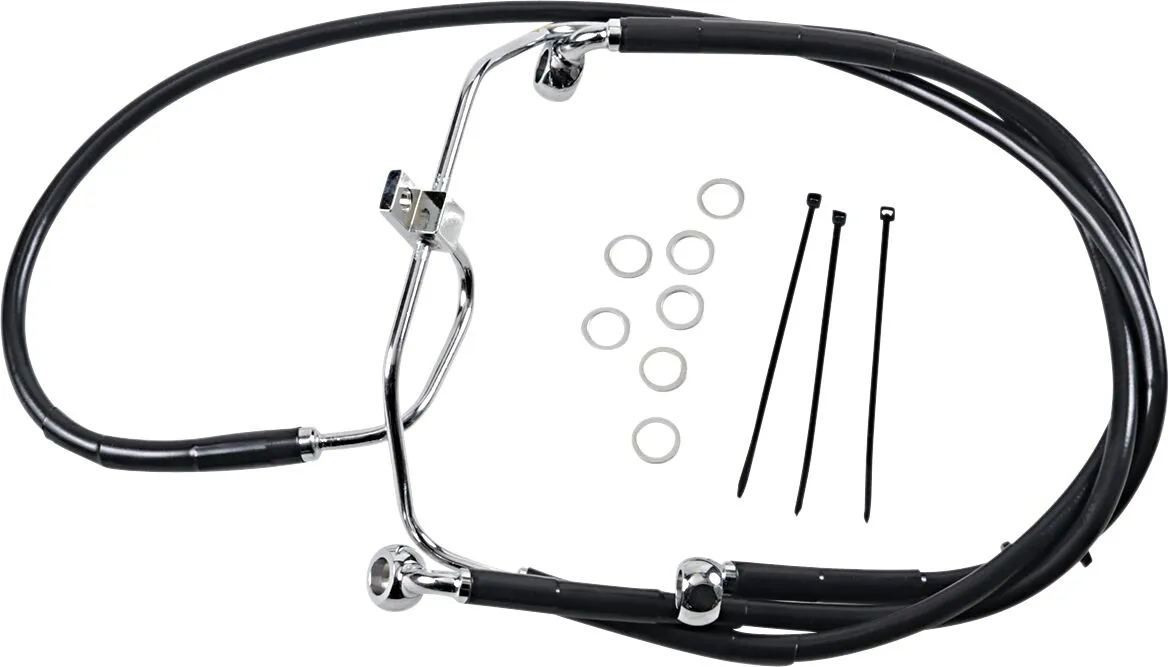 Extended Length Black Vinyl Brake Line Kit