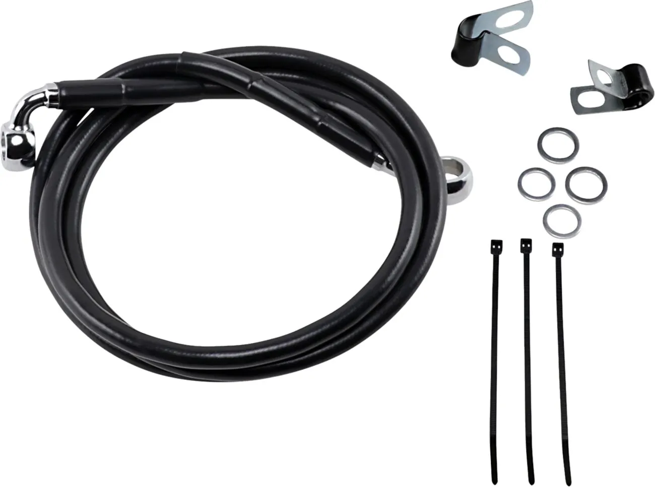 Extended Length Black Vinyl Brake Line Kit