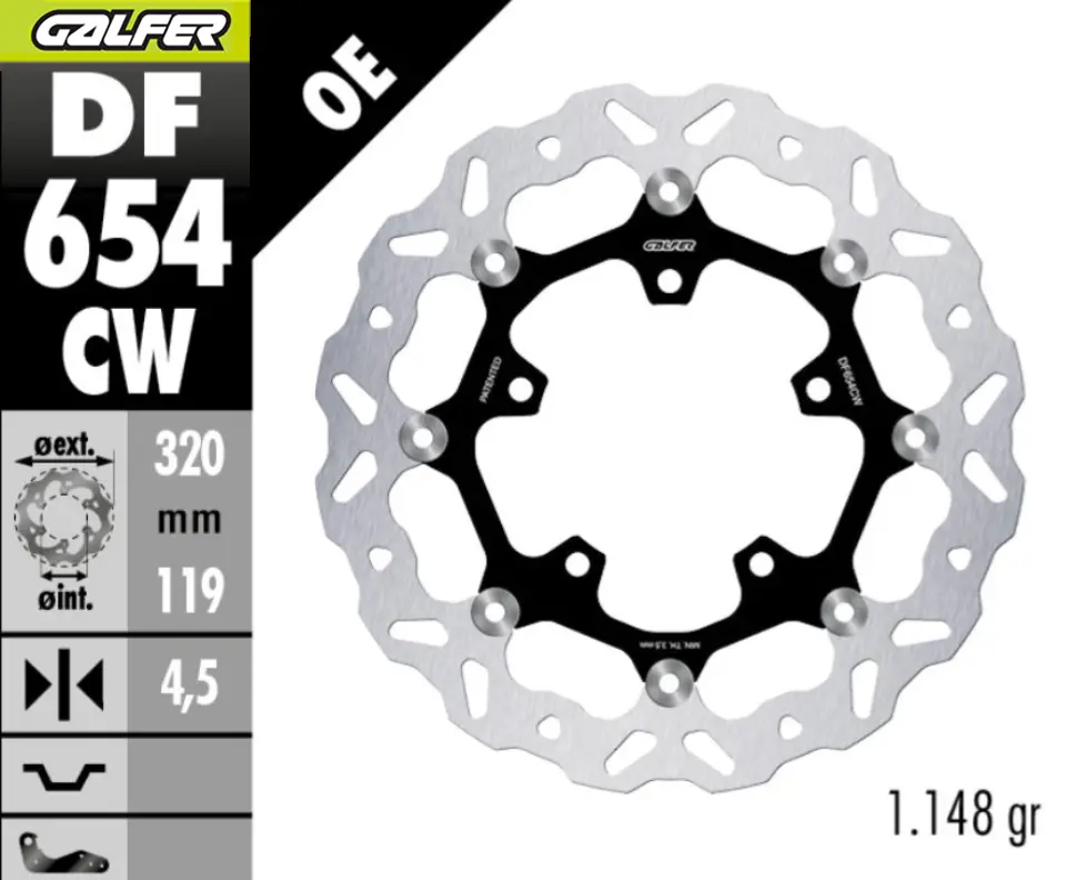 Brake Rotor Floating Wave