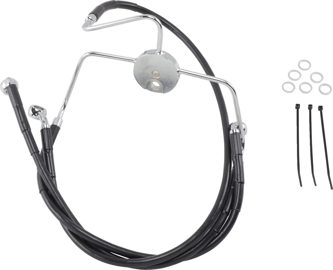Extended Length Black Vinyl Brake Line Kit