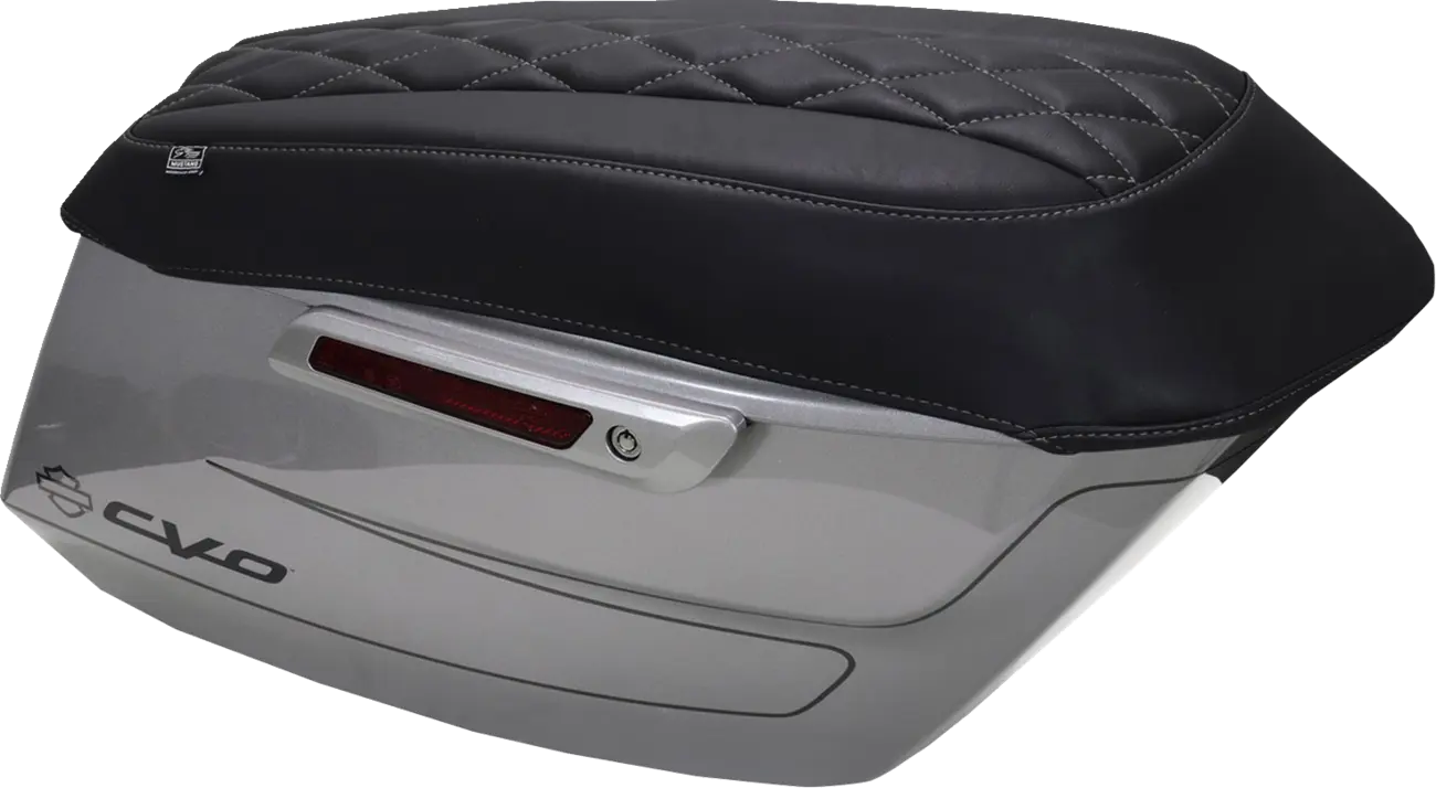 Deluxe Diamond Saddlebag Lid Covers
