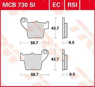 SI Series Синтеровани спирачни накладки за офроуд