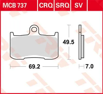 SV Series Синтеровани спирачни накладки