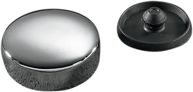 Chrome Stem Bolt Cover and Rubber Plug