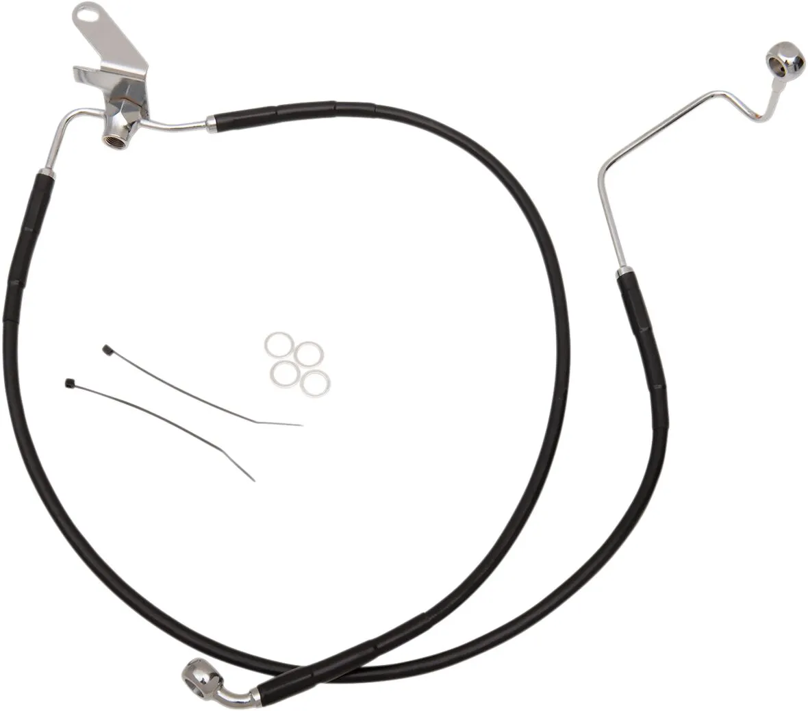 Extended Length Black Vinyl Brake Line Kit
