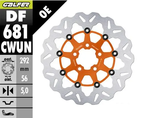 Brake Rotor Floating Wave