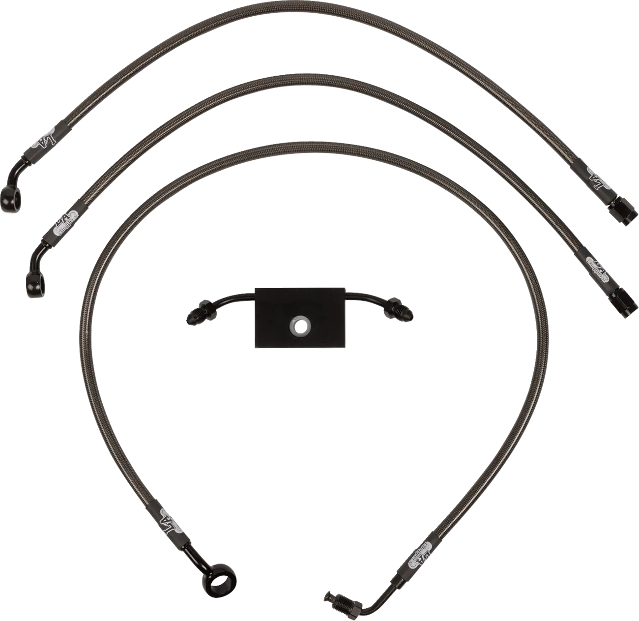 Midnight Braided Brake Line Kit