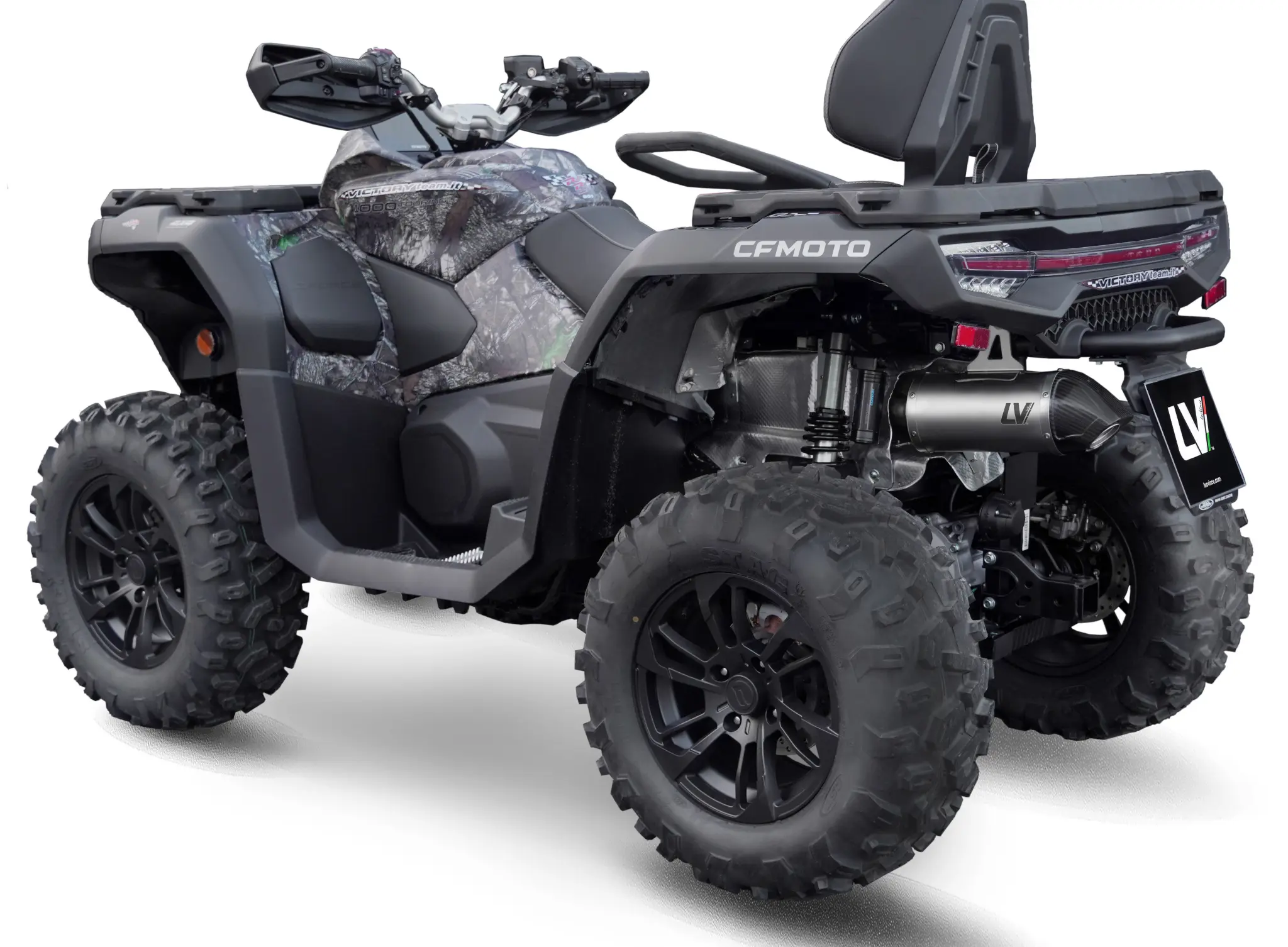 Ауспух LV One Evo от неръждаема стомана Slip-On за ATV