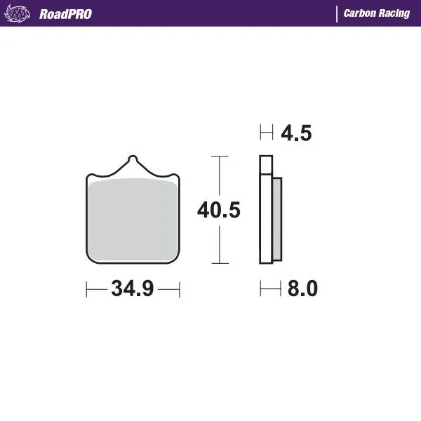 RoadPRO Carbon Състезателни спирачни накладки