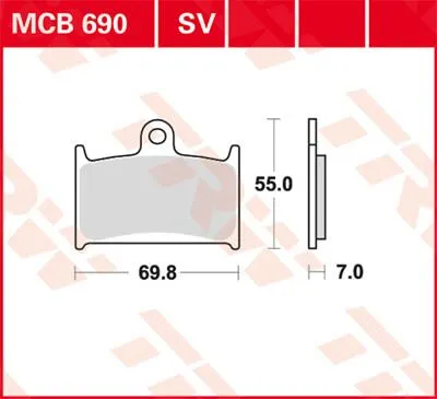 SV Series Синтеровани спирачни накладки