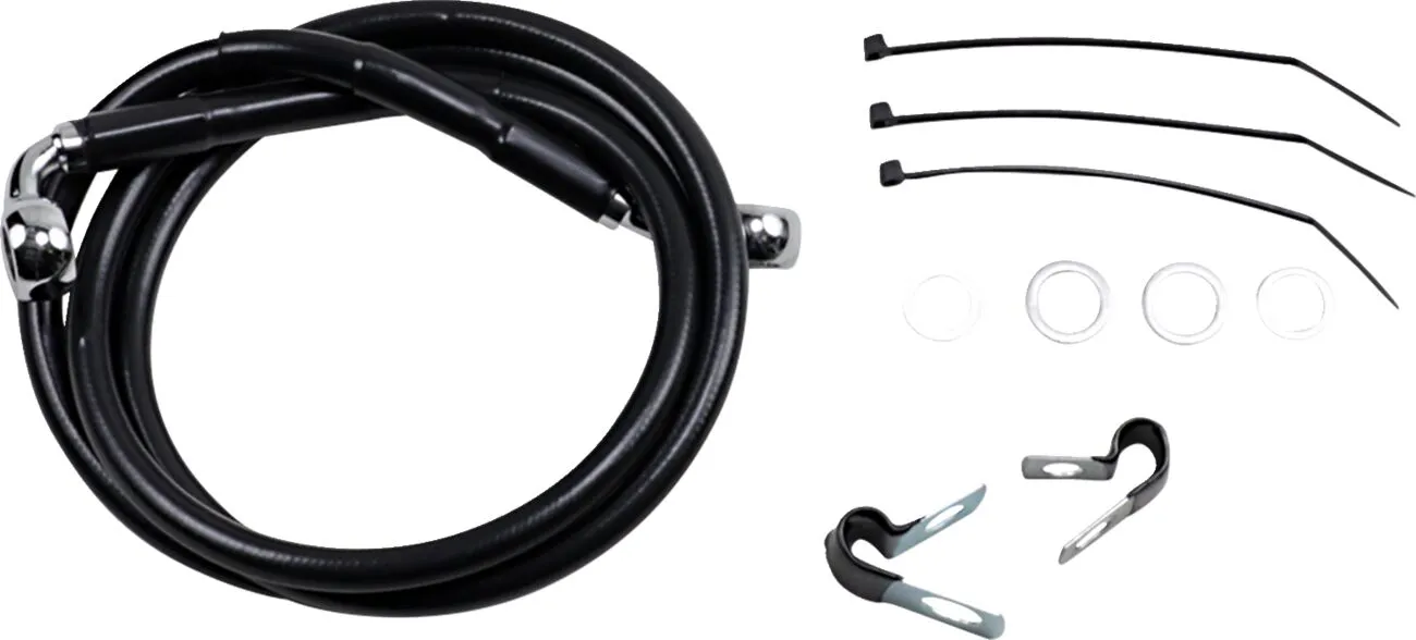 Extended Length Black Vinyl Brake Line Kit