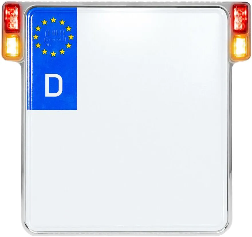 All-in-One 2.0 License Plate Holder w/ LED Plate Lights, Brake and Rear Lights