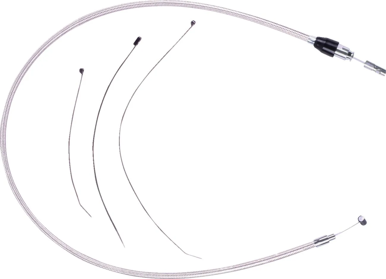 Polished Stainless Quick Connect Upper Clutch Cable