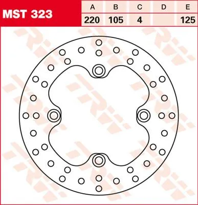 Round Fixed Brake Rotor 220-250mm