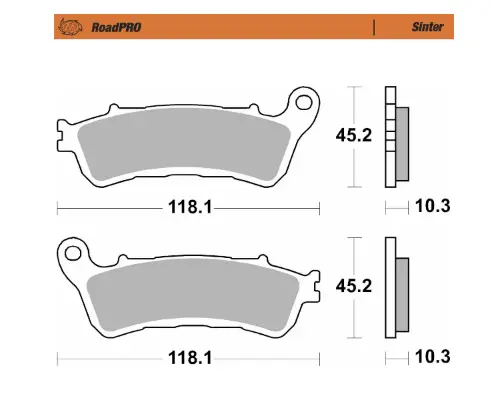 RoadPRO Sinder Задни спирачни накладки