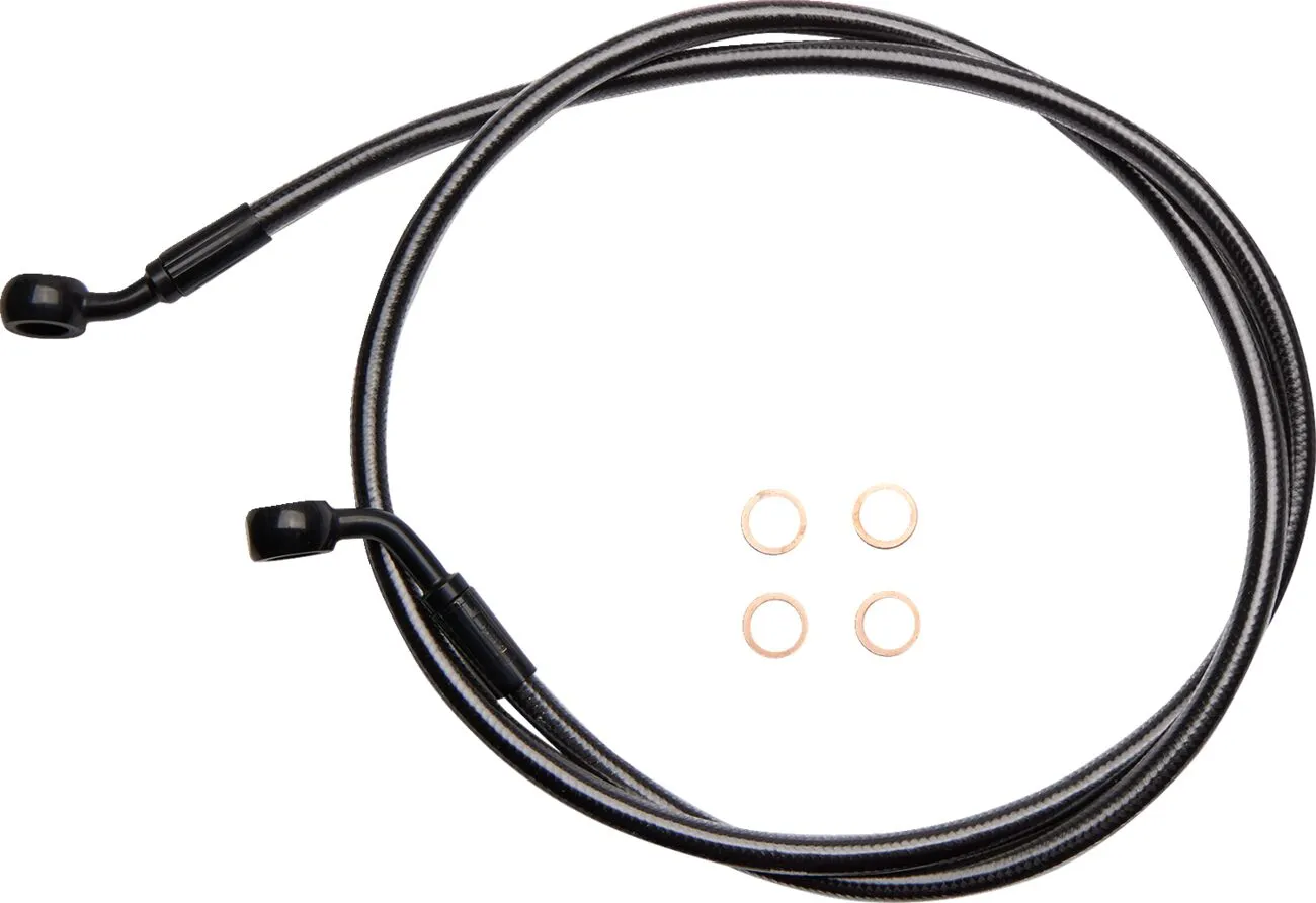 E-Z Align Braided Single Disc Front Brake Line