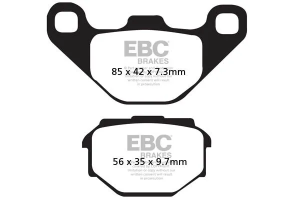 SFA Series Organic Scooter Brake Pads