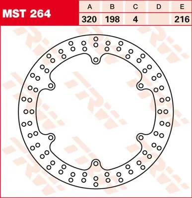 Round Fixed Brake Rotor Larger Than 300mm