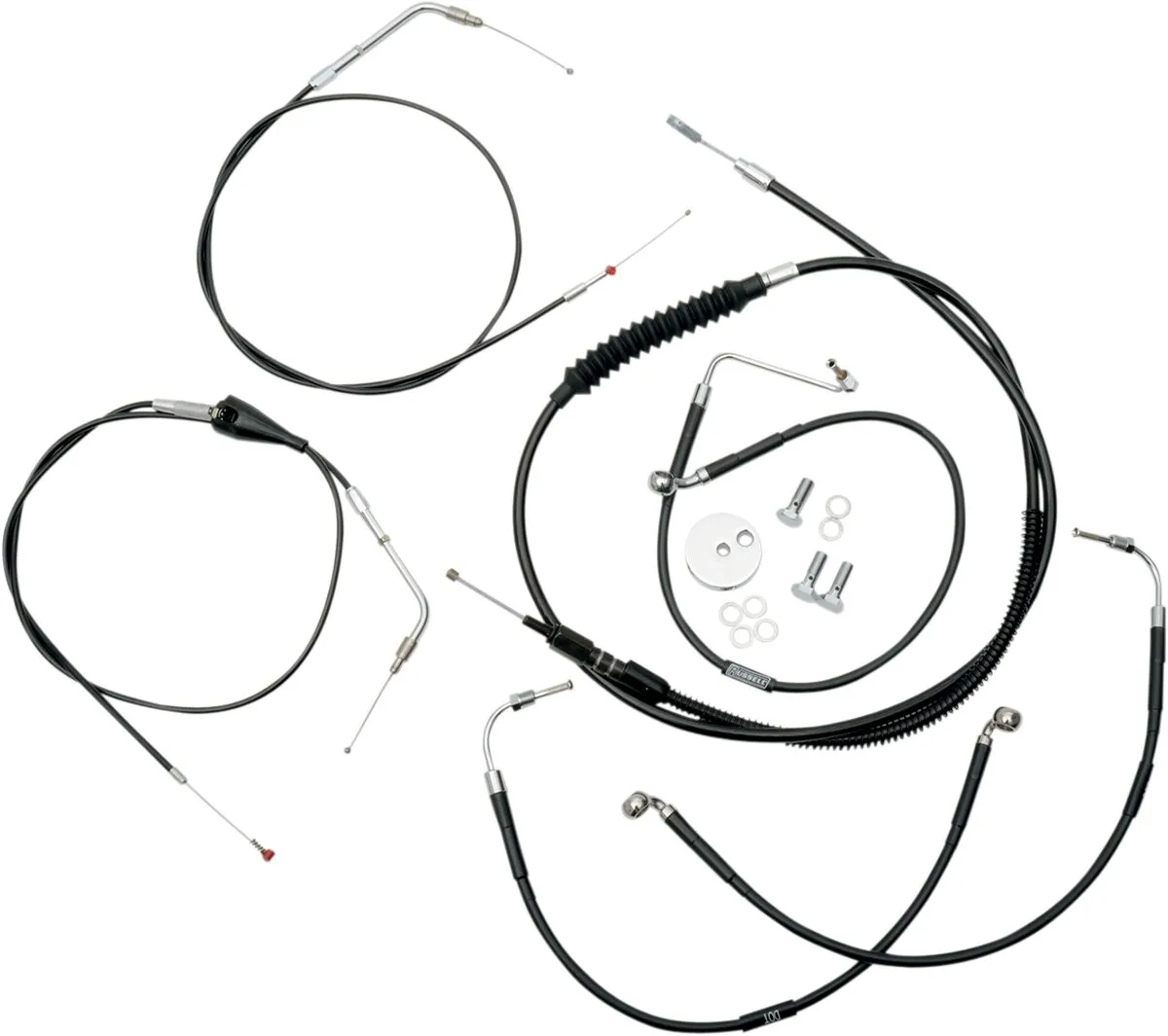Standard Black Vinyl Handlebar Cable/Brake Line Kit