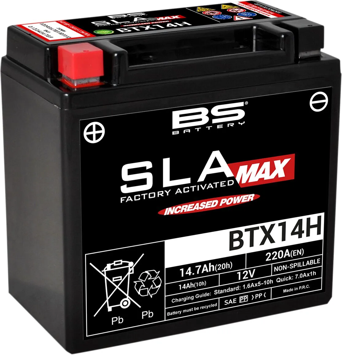 SLA MAX Заводски активирана AGM батерия без поддръжка