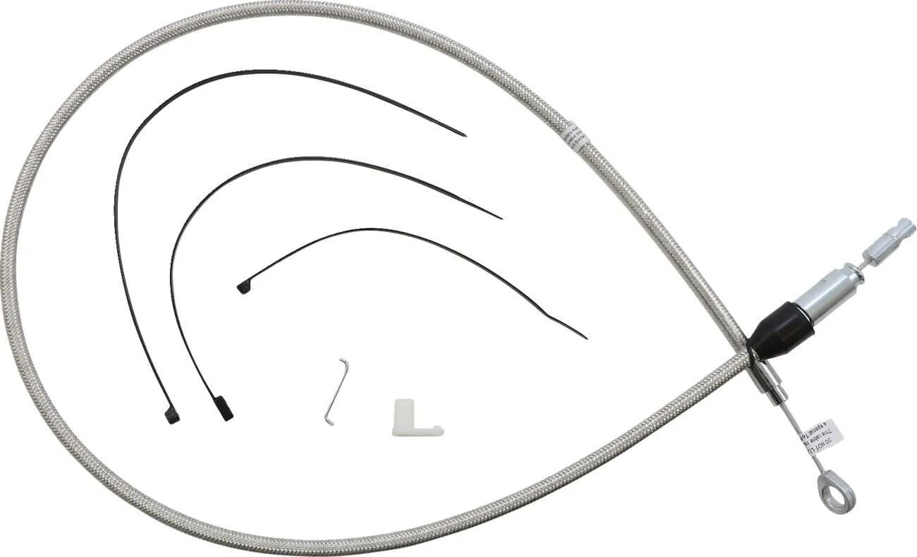 Polished Stainless Quick Connect Upper Clutch Cable