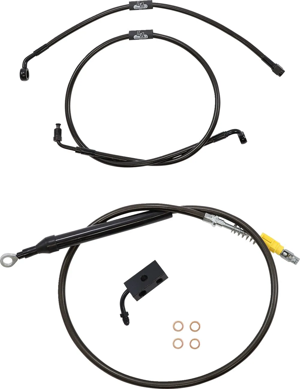 Standard Midnight Braided Handlebar Cable/Brake Line Kit