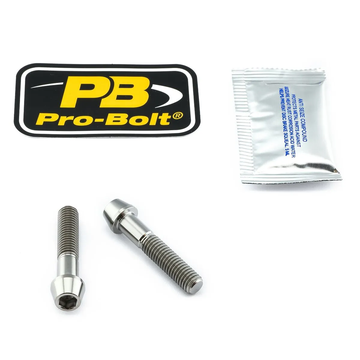 Titanium Clip-On / Handle Bar Mount Bolt Kit
