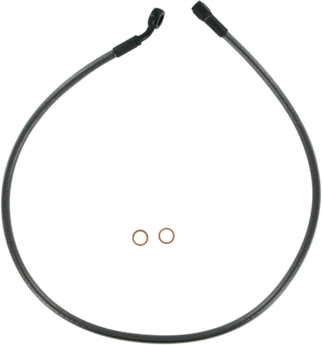 Alternate Length Designer Series Braided Non-ABS Front Upper Brake Line Kit