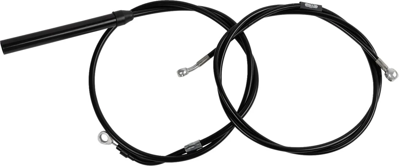 Standard Black Vinyl Handlebar Cable/Brake Line Kit