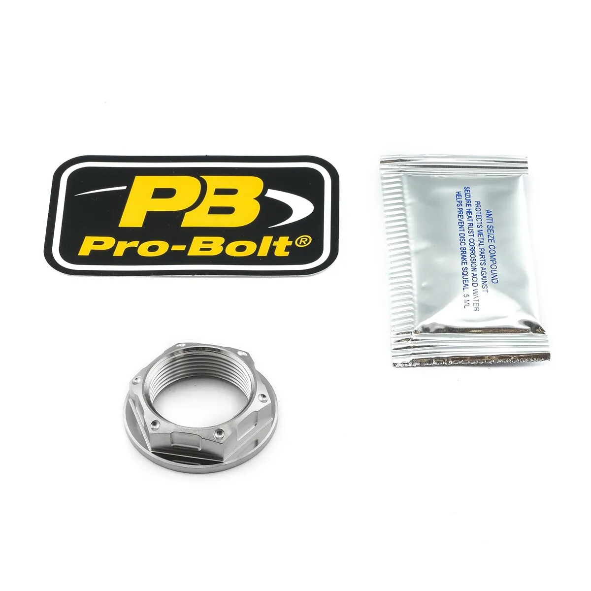 Titanium Axle Nut for Front Wheel
