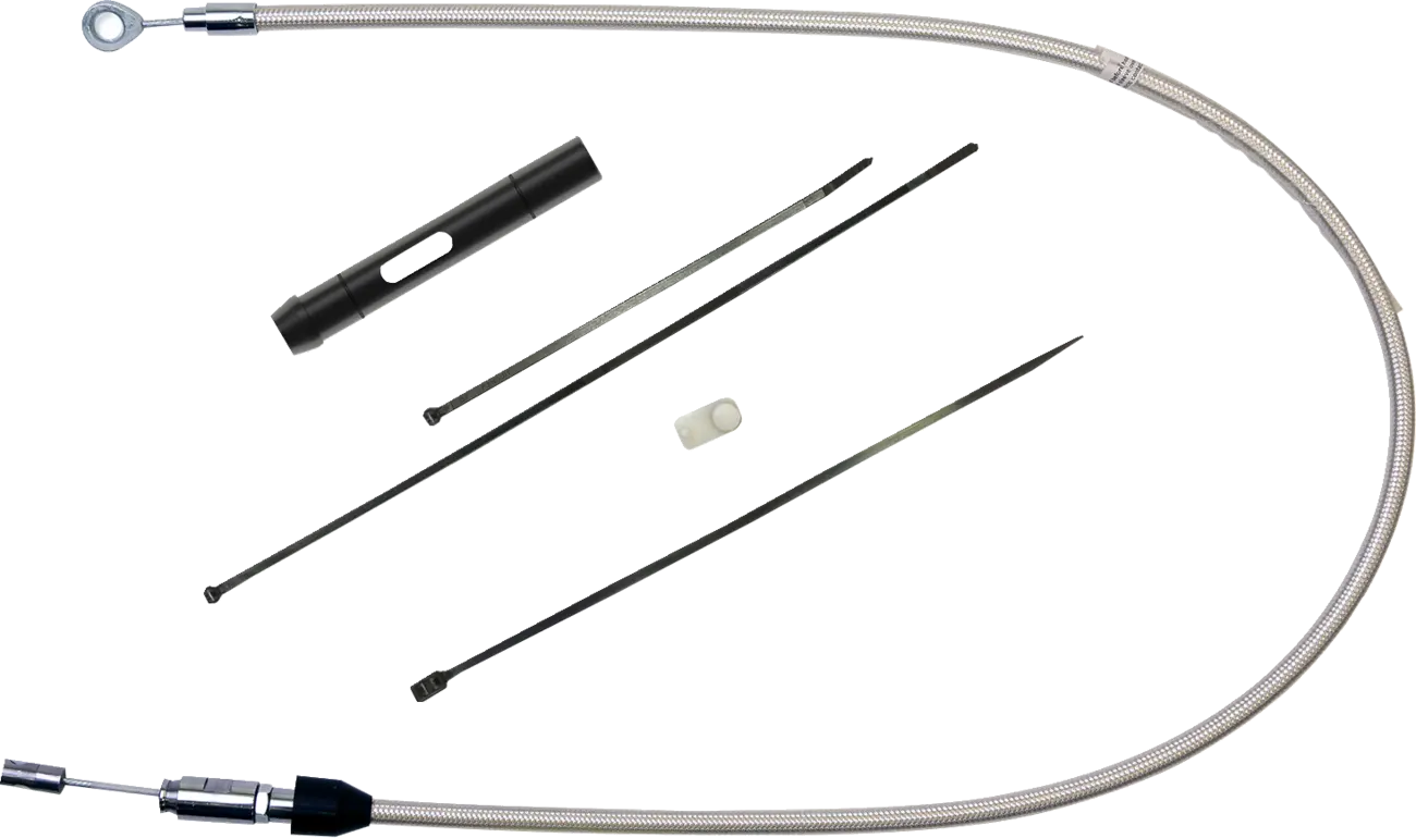 Polished Stainless Quick Connect Upper Clutch Cable