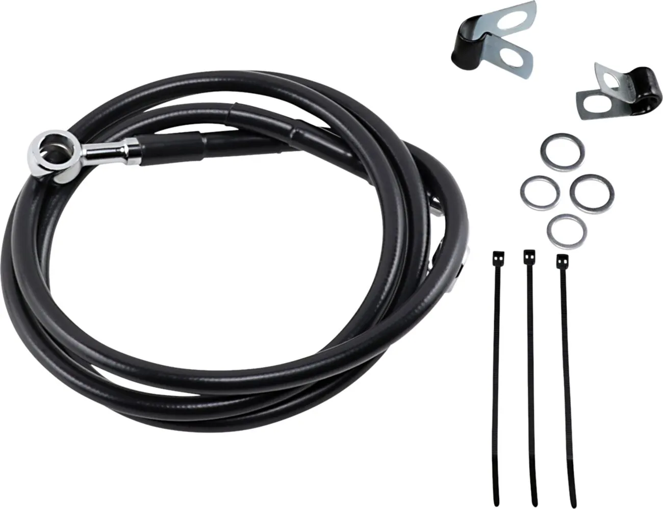 Extended Length Black Vinyl Brake Line Kit