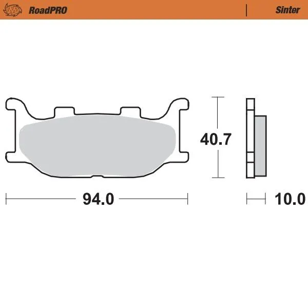 Предни спирачни накладки RoadPRO Sinder