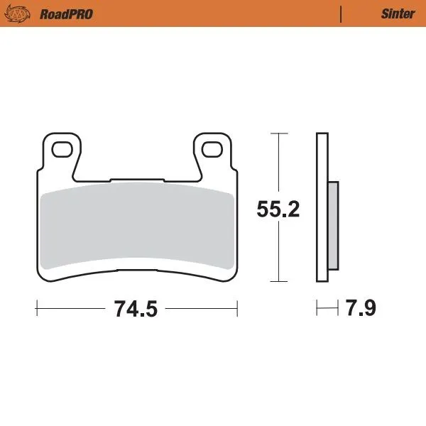 Предни спирачни накладки RoadPRO Sinder