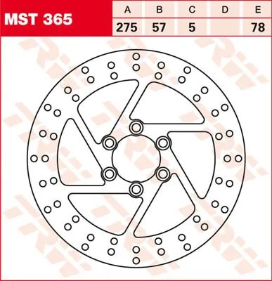 Round Fixed Brake Rotor 250-299mm