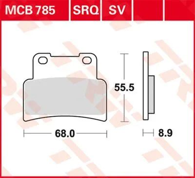 SV Series Синтеровани спирачни накладки