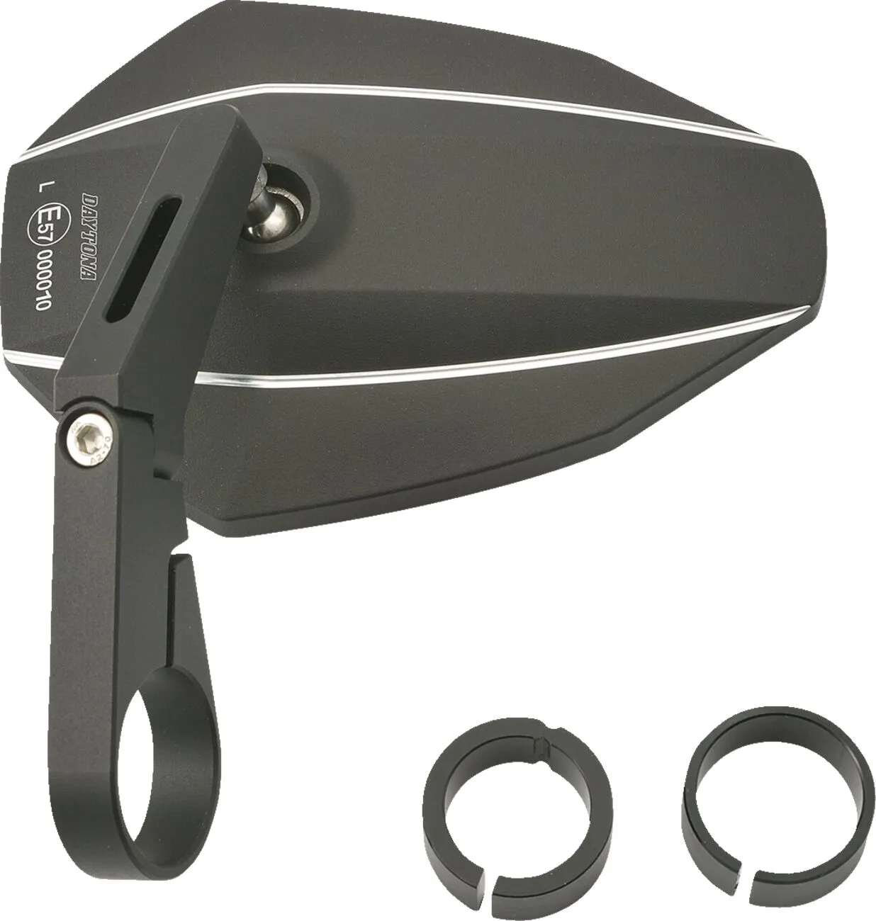 Bar End D-Mirror 7" Aluminium Type - K (Short)