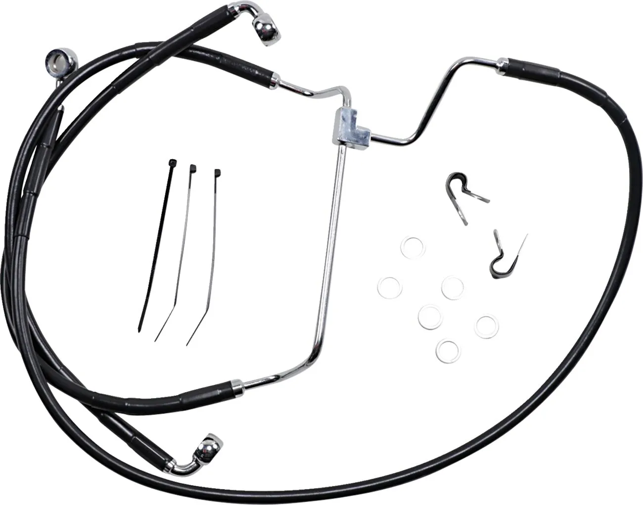 Extended Length Black Vinyl Brake Line Kit