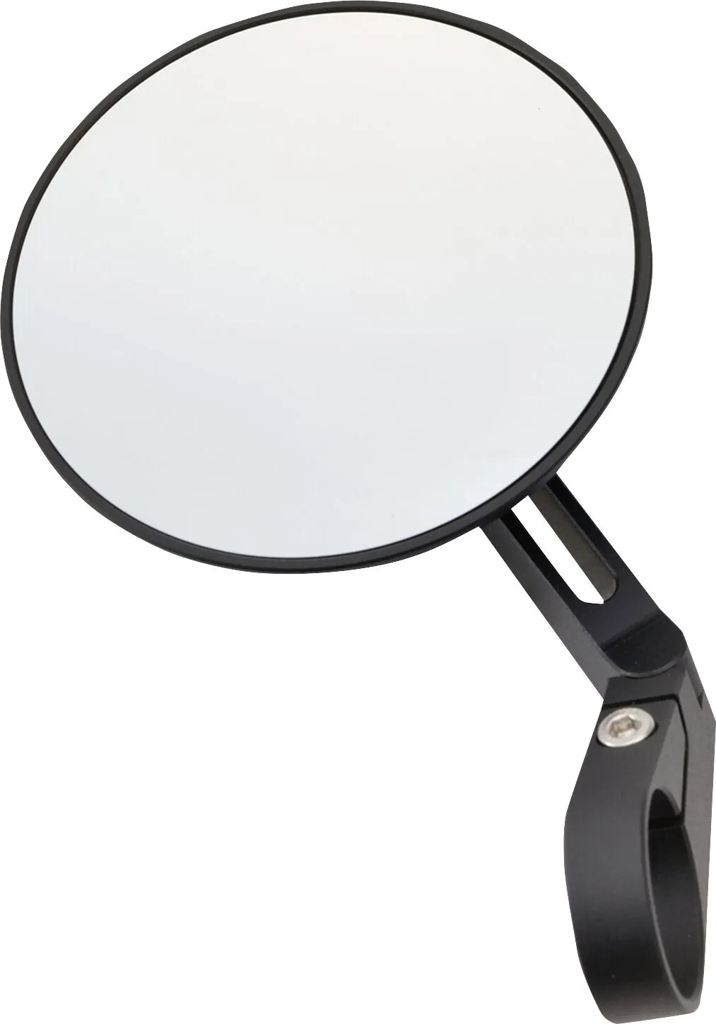 Bar End D-Mirror 17" Flat Aluminium (Short)