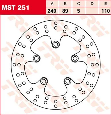 Round Fixed Brake Rotor 220-250mm