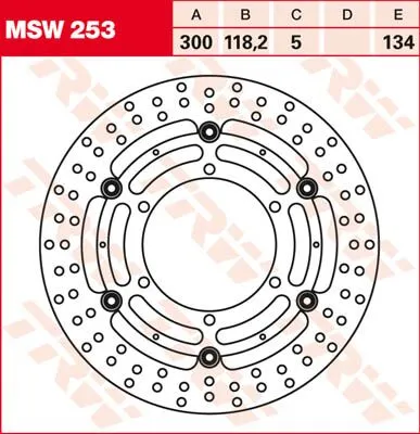 Round Floating Brake Rotor