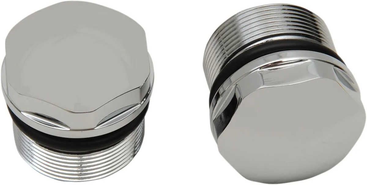 Chrome Fork Tube Plugs and Caps