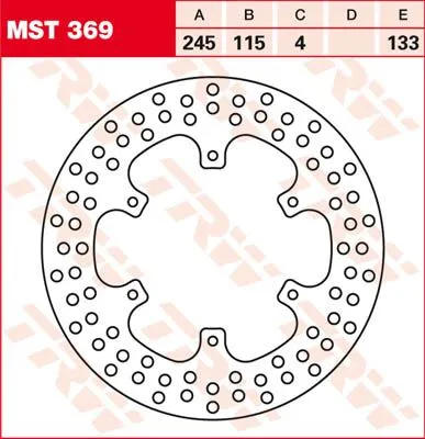 Round Fixed Brake Rotor 220-250mm